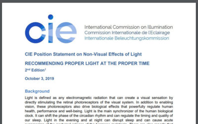 Stanovisko CIE (International Commission of Illumination) k ne-vizuálním efektům světla