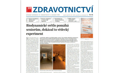 Ze Zdravotnictvi: Biodynamické světlo pomáhá seniorům, dokázal to vědecký experiment